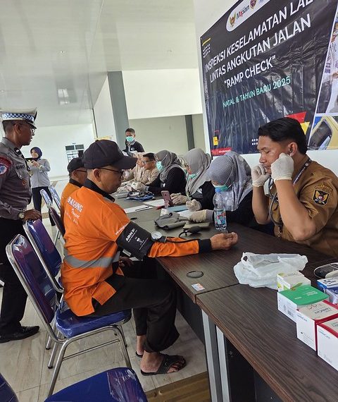 Pemkot Kediri Perketat Ramp Check Jelang Nataru, Satu Bus Ditilang dan 11 Sopir Tensi Tinggi