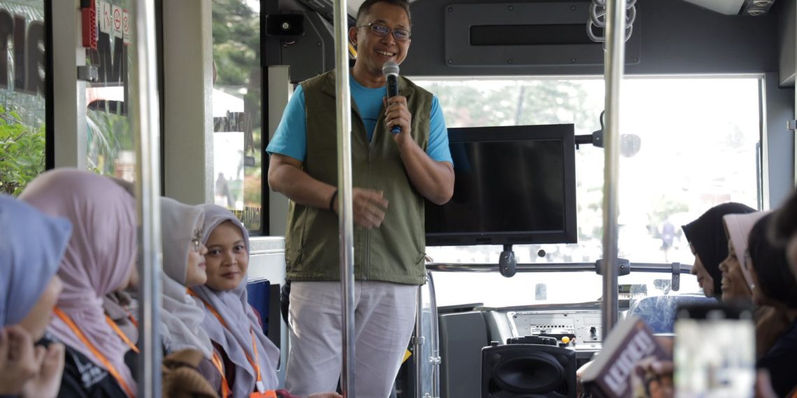 Disarpus Kota Kediri Luncurkan TransLiteria, Inovasi Membaca Ceria di Atas Transportasi Umum