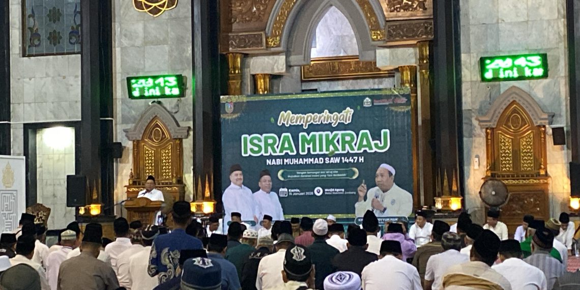 Peringati Isra Mi’raj 1447 H, Pemkab Jombang Gelar Pengajian Umum di Masjid Agung