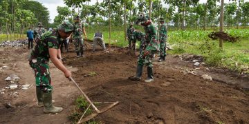 TMMD ke-127 Dimulai, Pemkab Kediri dan Kodim 0809 Percepat Pembangunan Akses Desa Gadungan