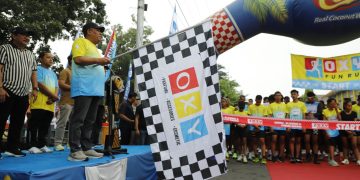 Wakil Bupati Jombang Lepas Peserta Oxy Fun Run 2026