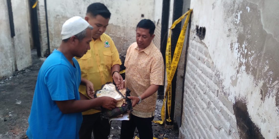 Golkar Kediri Salurkan Bantuan untuk Korban Kebakaran di Ringinrejo