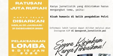 PWI Gelar AJP Award 2025, Siapkan Rp300 Juta untuk Apresiasi Karya Jurnalistik tentang Polri