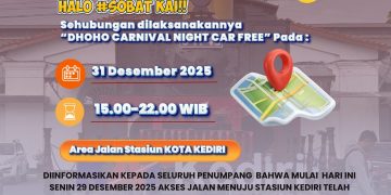 KAI Daop 7 Madiun Imbau Penumpang Stasiun Kediri Datang Lebih Awal Malam Tahun Baru