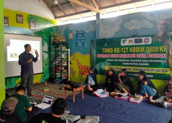 Optimalkan Potensi Ternak Rakyat, DKPP Kediri Gelar Bimtek Manajemen Kambing Terpadu di Lokasi TMMD ke-127