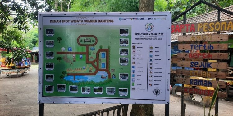 Sumber Banteng Naik Kelas: Mahasiswa KKN-T UNP Kediri Kembangkan Wisata untuk Tingkatkan Daya Tarik Baru