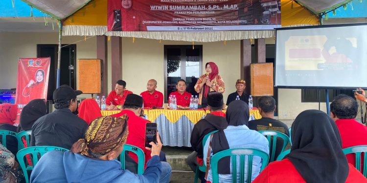 Serap Aspirasi di Gudo, Wiwin Sumrambah Fokus Perjuangkan Pelatihan dan Pemasaran UMKM Jombang