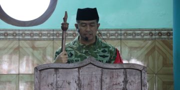 Jadi Khatib Jumat di Puncu, Dansatgas TMMD ke-127 Kediri Ajak Warga Perkuat Spiritual