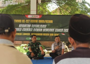 TMMD ke-127: BPBD Kediri Bekali Warga Puncu Mitigasi Bencana Cuaca Ekstrem