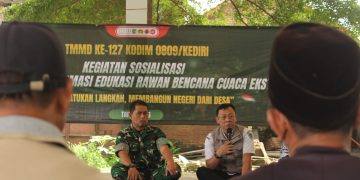 TMMD ke-127: BPBD Kediri Bekali Warga Puncu Mitigasi Bencana Cuaca Ekstrem