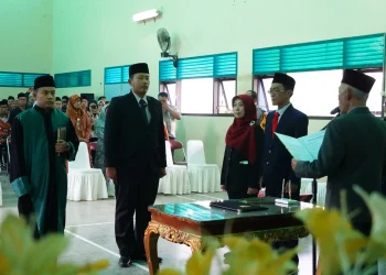 Persiapkan Pilkades Serentak, Pemkab Kediri Resmi Lantik Pj Kepala Desa Jongbiru