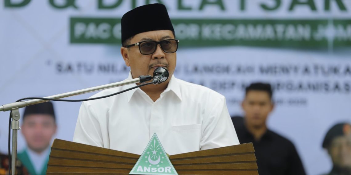 Bupati Jombang Warsubi Buka PKD Ansor dan Diklatsar Banser Angkatan 38