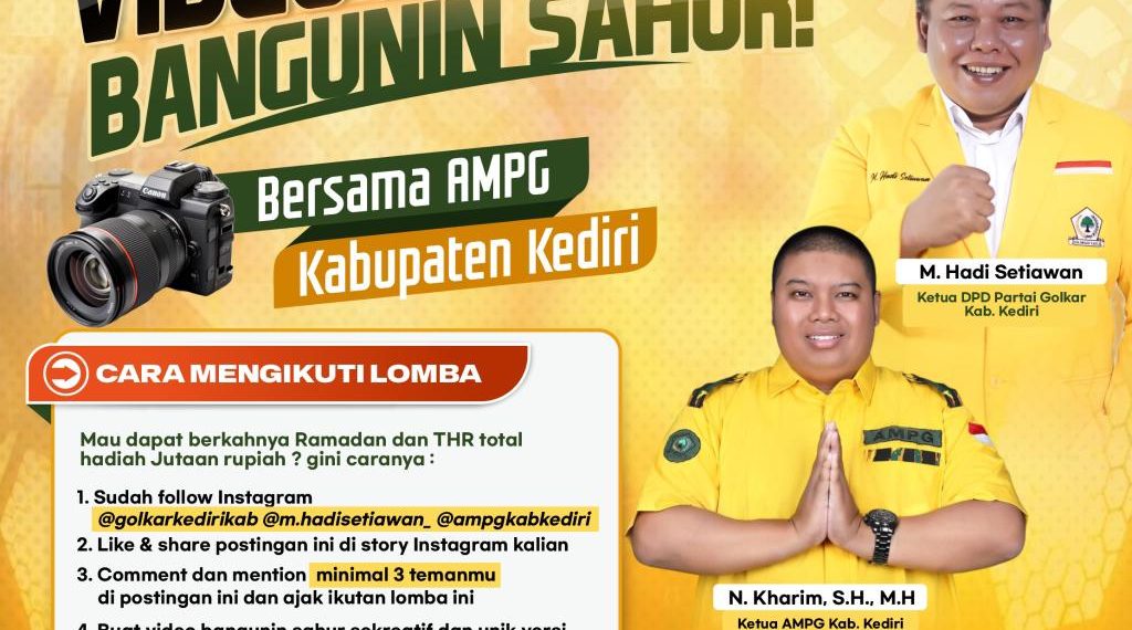 AMPG Kediri Gelar Lomba Video Kreatif Bangunin Sahur, Total Hadiah Jutaan Rupiah