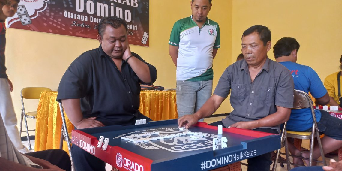 Hapus Stigma Judi, Kejurkab Domino Pertama di Kabupaten Kediri Resmi Digelar