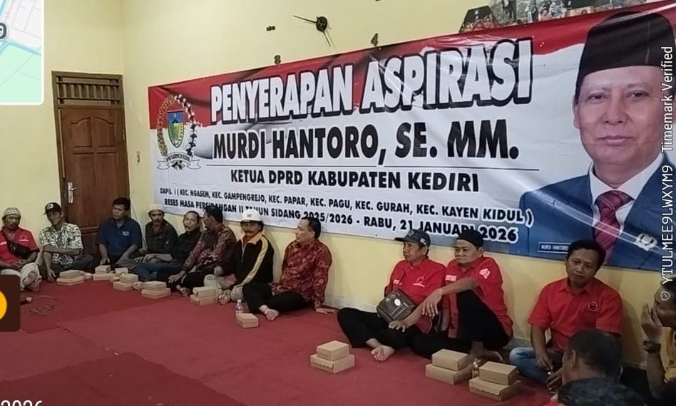 Serap Aspirasi Dapil I, Ketua DPRD Kabupaten Kediri Murdi Hantoro Kawal Usulan Infrastruktur hingga UMKM