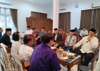 Perkuat Toleransi, Tokoh Lintas Agama FKUB Silaturahmi Lebaran ke Ponpes Wali Barokah