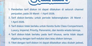 Kabar Gembira! KAI Daop 7 Madiun Beri Diskon Tiket 20 Persen Lewat Promo “Silaturahmi”