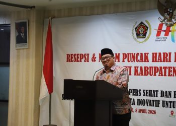Bupati Warsubi Hadiri PWI Jombang Award 2026, Tekankan Pentingnya Integritas Pers di Era Digital