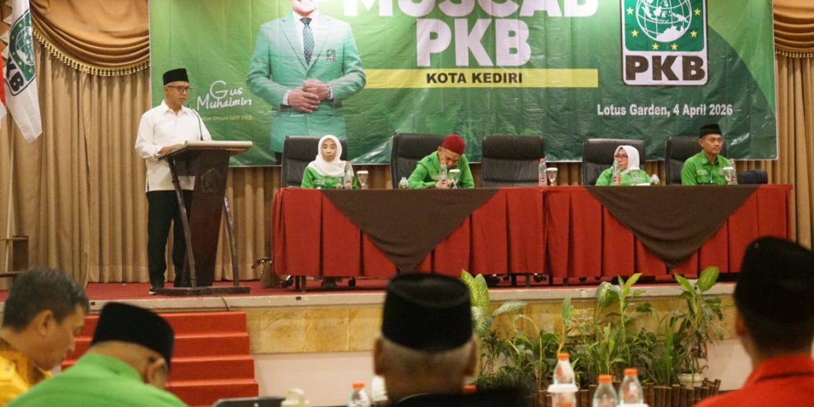 Buka Muscab PKB 2026, Gus Qowim Ajak Kader Antisipasi Dampak Geopolitik Global di Kota Kediri