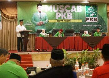 Buka Muscab PKB 2026, Gus Qowim Ajak Kader Antisipasi Dampak Geopolitik Global di Kota Kediri