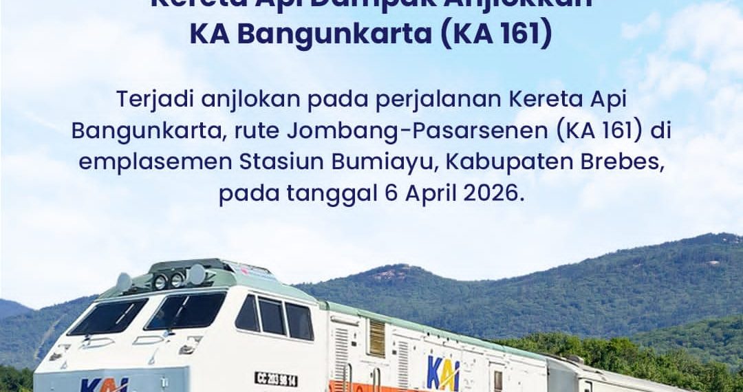 Dampak Kereta Anjlok di Bumiayu, 8 KA Jarak Jauh Alami Keterlambatan Masuk Wilayah Daop 7 Madiun