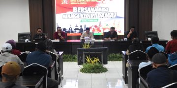 DPRD Kabupaten Kediri Gandeng Insan Pers Wujudkan Kediri Damai, Murdi Hantoro: Cegah Hoaks dan Narasi Provokatif