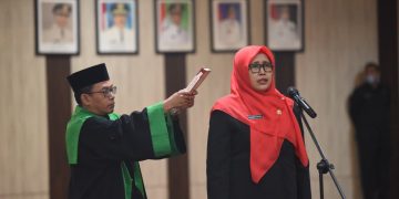 Vinanda Prameswati Lantik Endang Kartika Sari Jadi Pj Sekda Kota Kediri