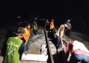 KAI Daop 7 Madiun Masifkan Penggantian Bantalan Rel, Targetkan 7.920 Batang Beton Tuntas di 2026