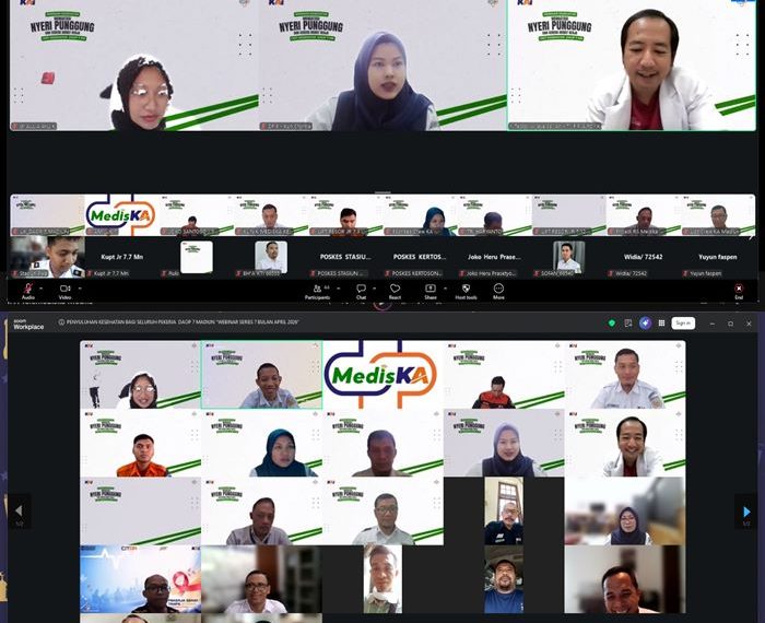 Tingkatkan Keselamatan Kerja, KAI Daop 7 Madiun Edukasi Pegawai Cara Cegah Nyeri Punggung