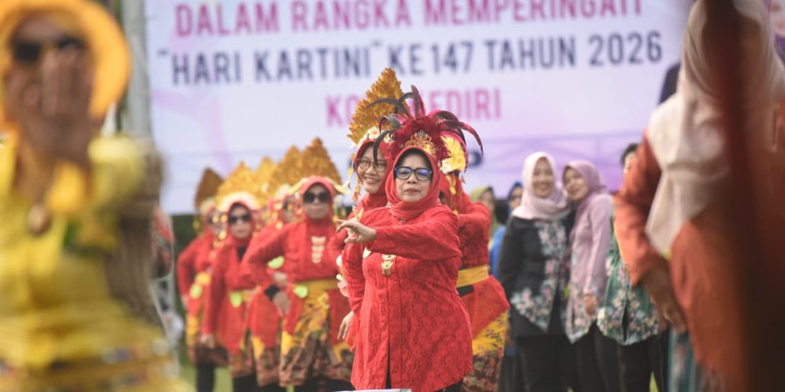 Unik dan Meriah, Mbak Wali Senam Berkebaya Bersama Puluhan Organisasi Wanita di Hari Kartini