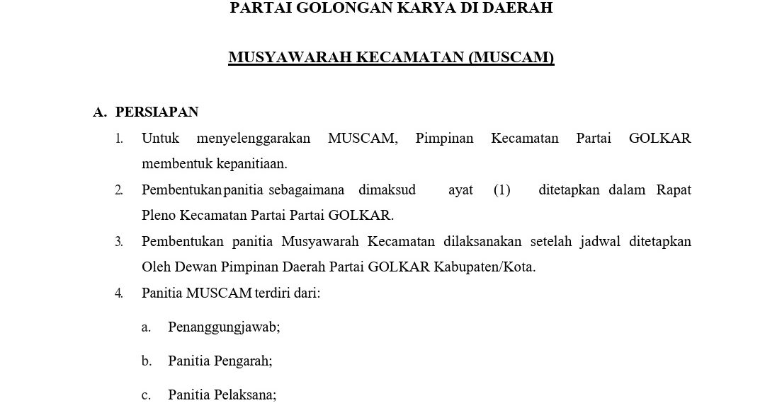 Golkar Kabupaten Kediri Buka Pendaftaran Ketua Pimpinan Kecamatan