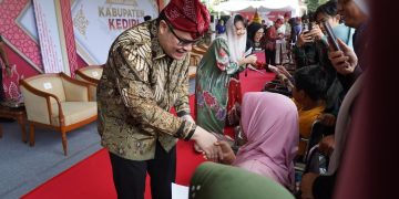 Rayakan Hari Jadi ke-1222, Mas Dhito Gelar Tasyakuran Sederhana di Kantor Pemkab Kediri yang Mulai Pulih