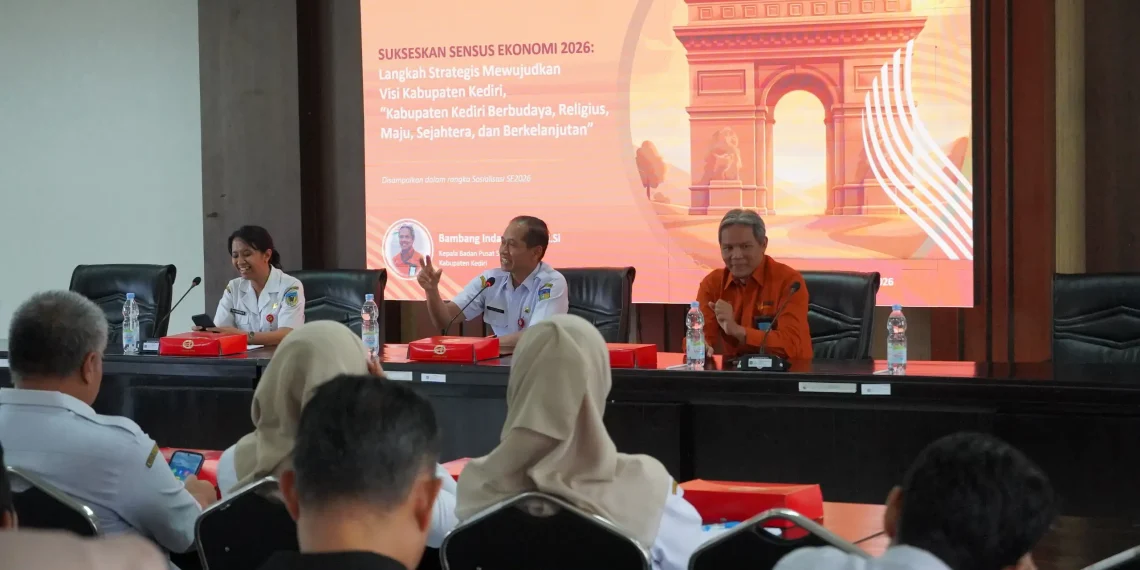 Dukung Sensus Ekonomi 2026, Pemkab Kediri Siapkan 1.400 Petugas untuk Potret Sektor Digital hingga Kreatif