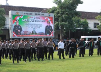 Perkuat Sinergi Keamanan, Polres Jombang Gelar Apel Akbar Sabuk Kamtibmas