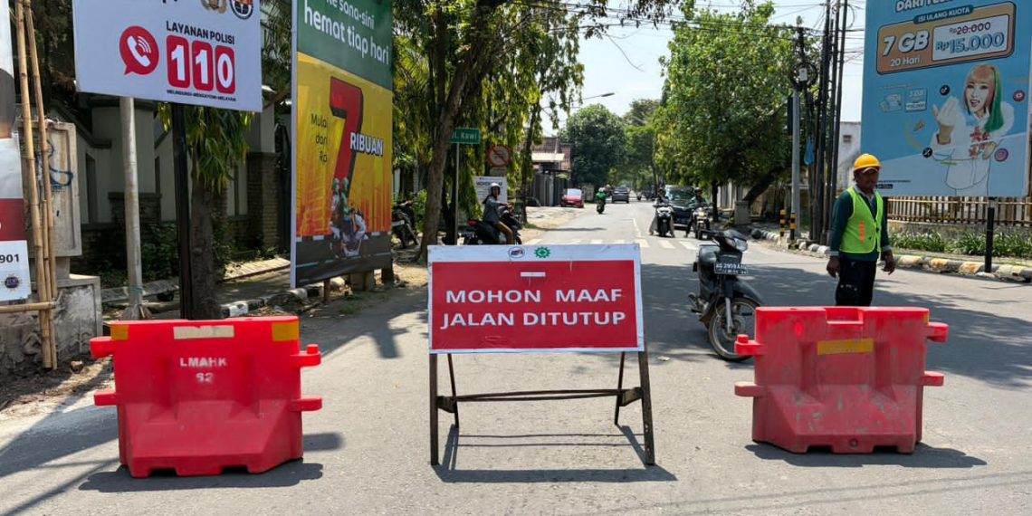 Dishub Kota Kediri Tutup Sebagian Jalan Kawi untuk Proyek Tol