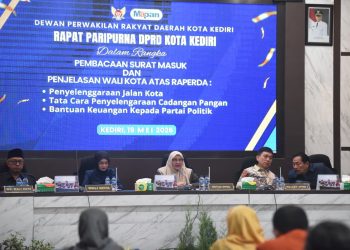 Rapat Paripurna, Mbak Wali Sampaikan Penjelasan Tiga Raperda Strategis Kota Kediri
