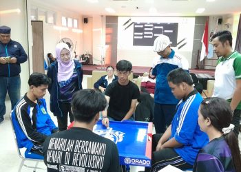 Jaring Atlet Muda Berbakat, SIWO Kota PWI Kediri Raya Gelar Turnamen Domino Pelajar se-Kota Kediri