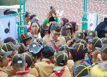 Buka Pesta Siaga 2026 di Ubalan, Kak Cicha Ingatkan Pentingnya Karakter dan Jaga Kebersihan