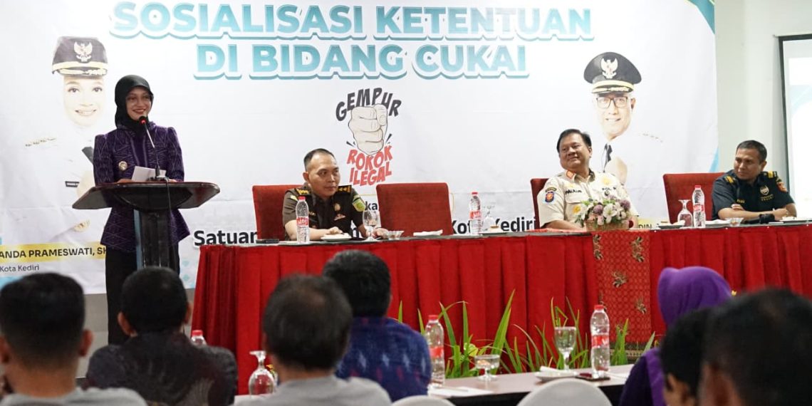 Wali Kota Kediri Ajak Pemilik Toko Kelontong Ikut Berperan Aktif Perangi Peredaran Rokok Ilegal