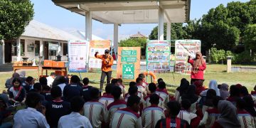 BPBD Kota Kediri Gelar Simulasi Mitigasi Bencana untuk Ratusan Siswa Berkebutuhan Khusus di SLB Putra Asih