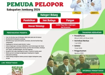 Jaring Inovasi Generasi Muda, Disporapar Jombang Buka Pendaftaran Pemuda Pelopor 2026