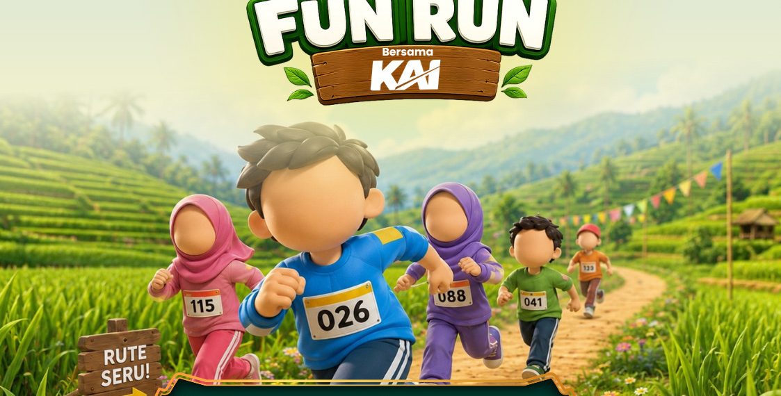 Dekatkan Layanan, KAI Daop 7 Madiun Buka Booth Edukasi di The Nice Kids Fun Run 2026