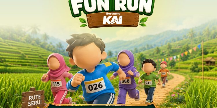 Dekatkan Layanan, KAI Daop 7 Madiun Buka Booth Edukasi di The Nice Kids Fun Run 2026