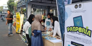 Layanan Pasporia Imigrasi Kediri di Car Free Day Nganjuk Disambut Antusias Warga