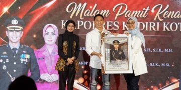 Malam Pamit Kenal Kapolres Kediri Kota, Wali Kota Vinanda Prameswati Harapkan Sinergi Daerah Terus Terjaga