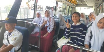 Hari Pertama MPLS, Dinas Perhubungan Kota Kediri Optimalkan Layanan Bus Sekolah Gratis