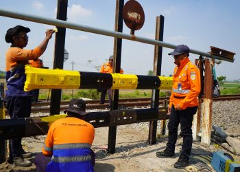 KAI Daop 7 Madiun Tutup Perlintasan Sebidang di Papar Kediri, Lampaui Target Tahunan 2026