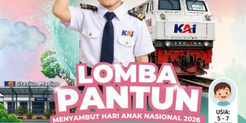 Sambut Hari Anak Nasional, KAI Daop 7 Madiun Gelar Lomba Pantun untuk Anak Usia 5-7 Tahun