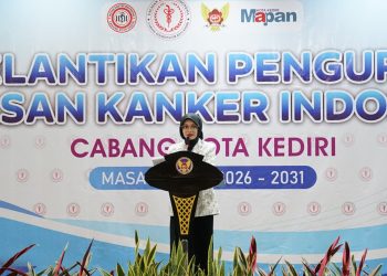 Pelantikan Pengurus YKI Kota Kediri Masa Bakti 2026–2031, Pemkot Kediri Dorong Inovasi Edukasi Deteksi Dini Kanker