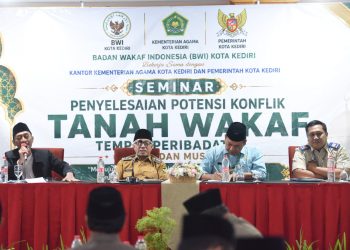 BWI Kota Kediri Gelar Seminar Penyelesaian Konflik Tanah Wakaf, Gus Qowim Tekankan Pentingnya Legalitas